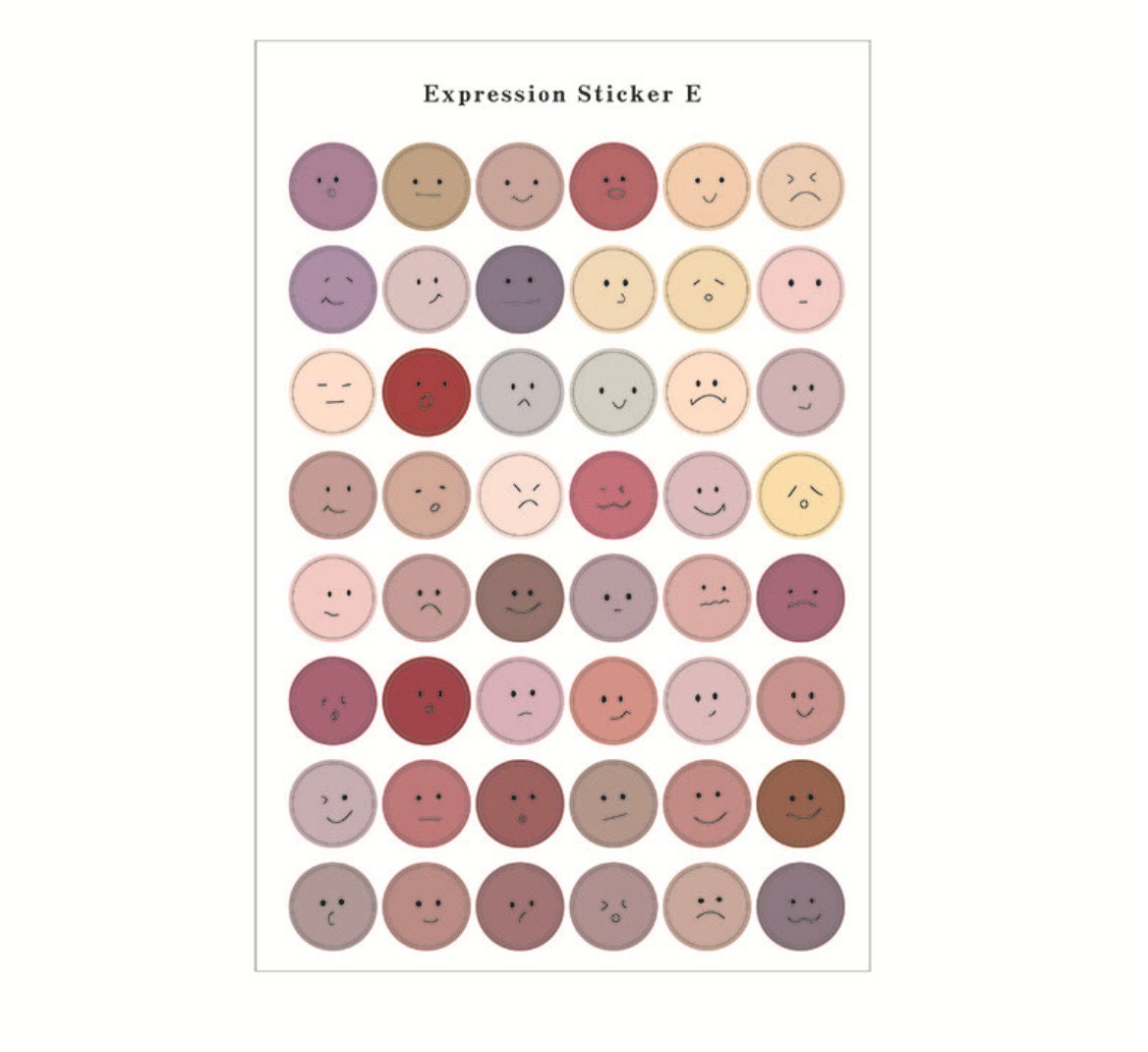 Mood Tracker Sticker Sheet