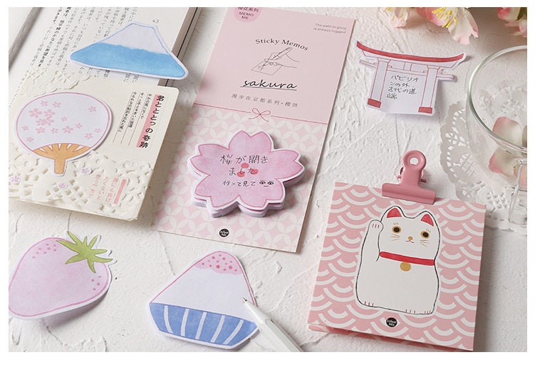 Japan Theme Sticky Memo Pad