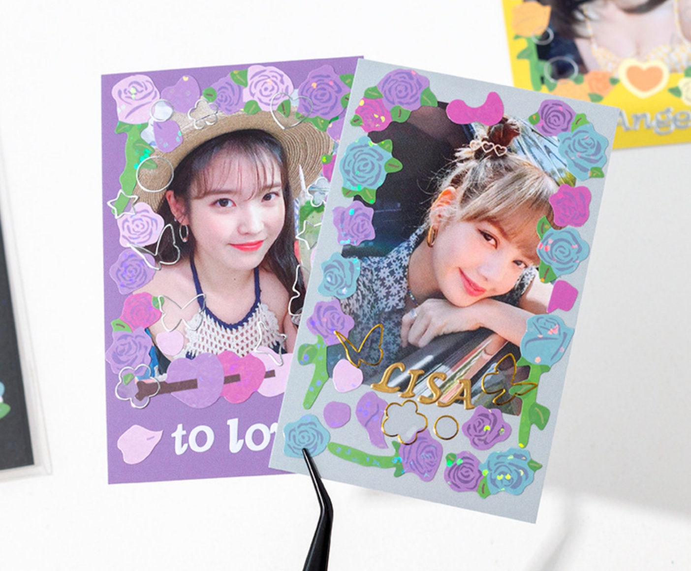 Rose deco sticker sheet