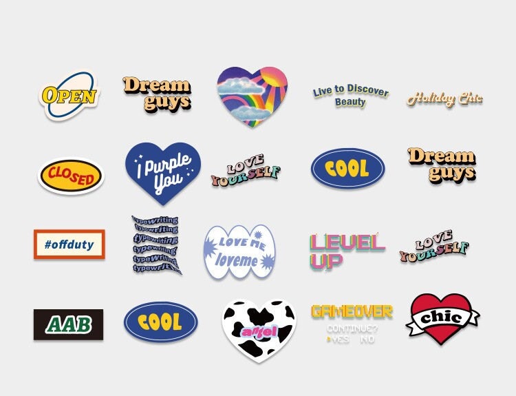 Cherry and Peach Stickers