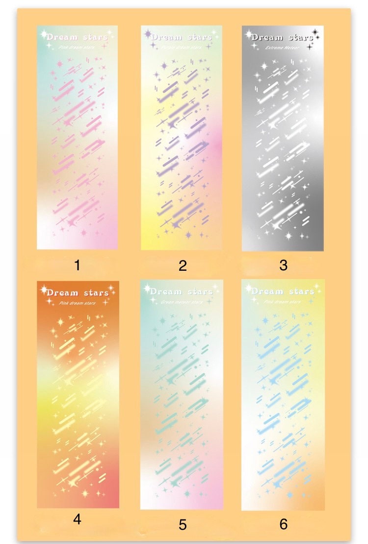 Shooting Star Stickers