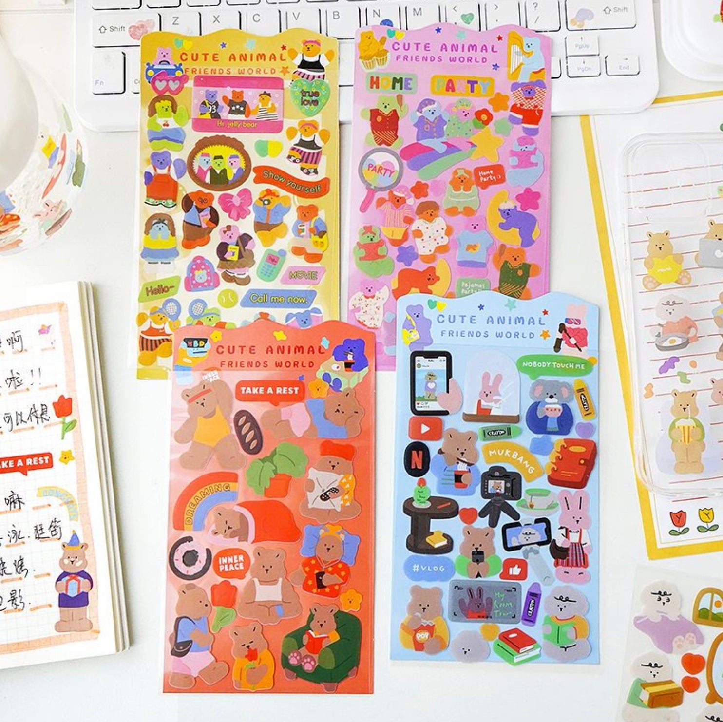 PVC Animal Deco Stickers