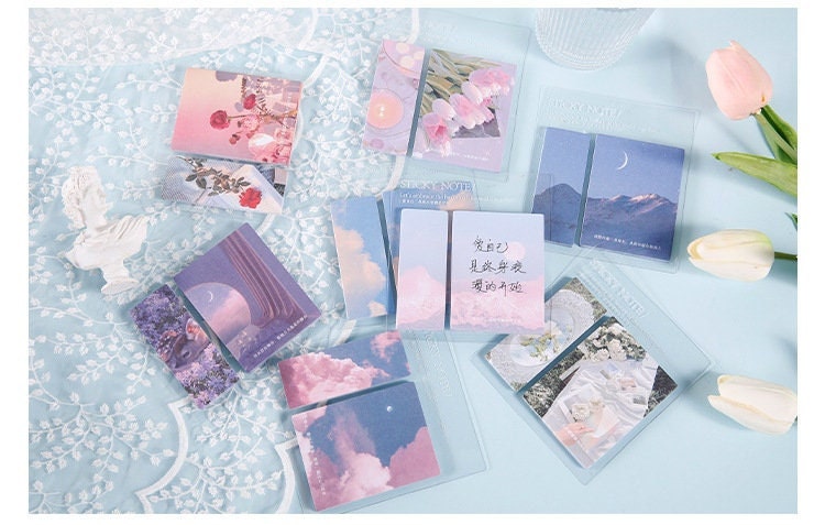 Cloud and Flower Memo Pad