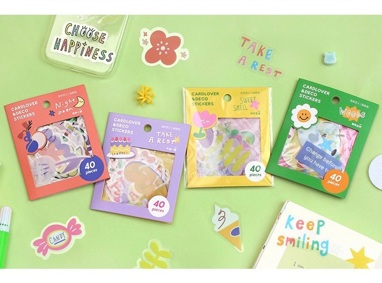 PET Scrapbook Deco Stickers