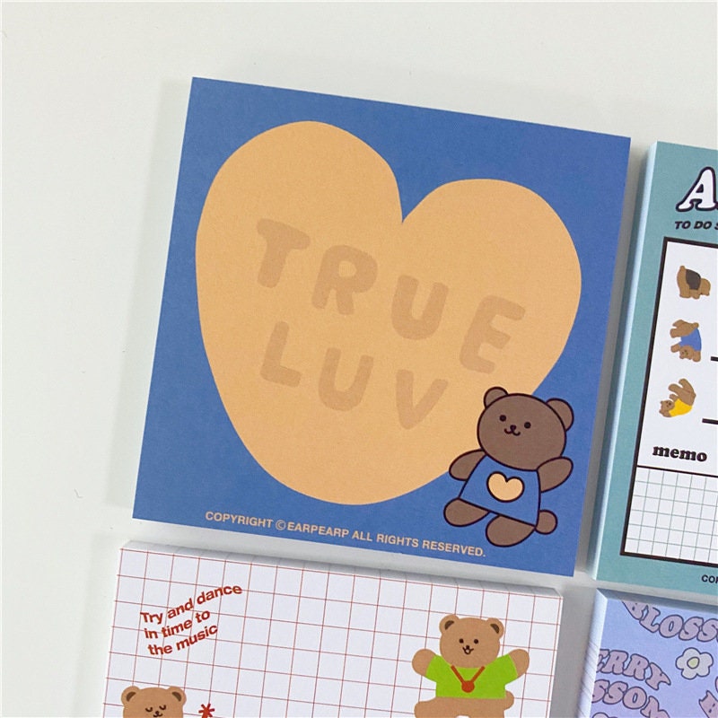 Kawaii Bear Notepad