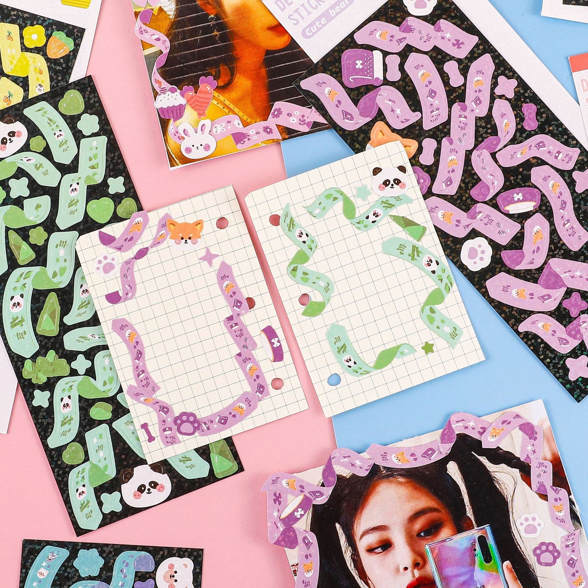 Colorful Ribbon Stickers