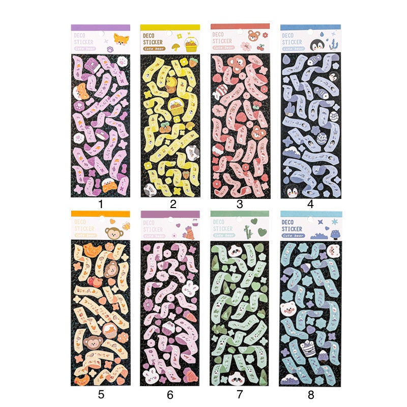 Colorful Ribbon Stickers