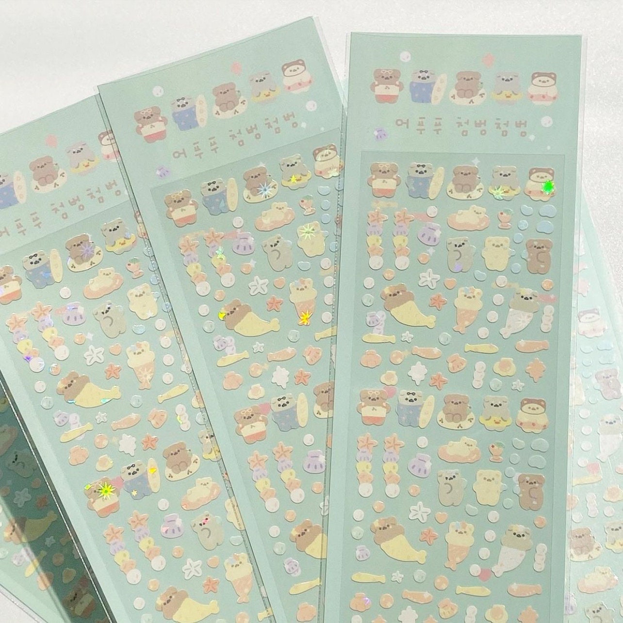 Kawaii toploader deco sticker sheet