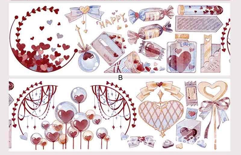 Dessert washi tape, berry cup cake washi tape, full roll scrapbooking supply