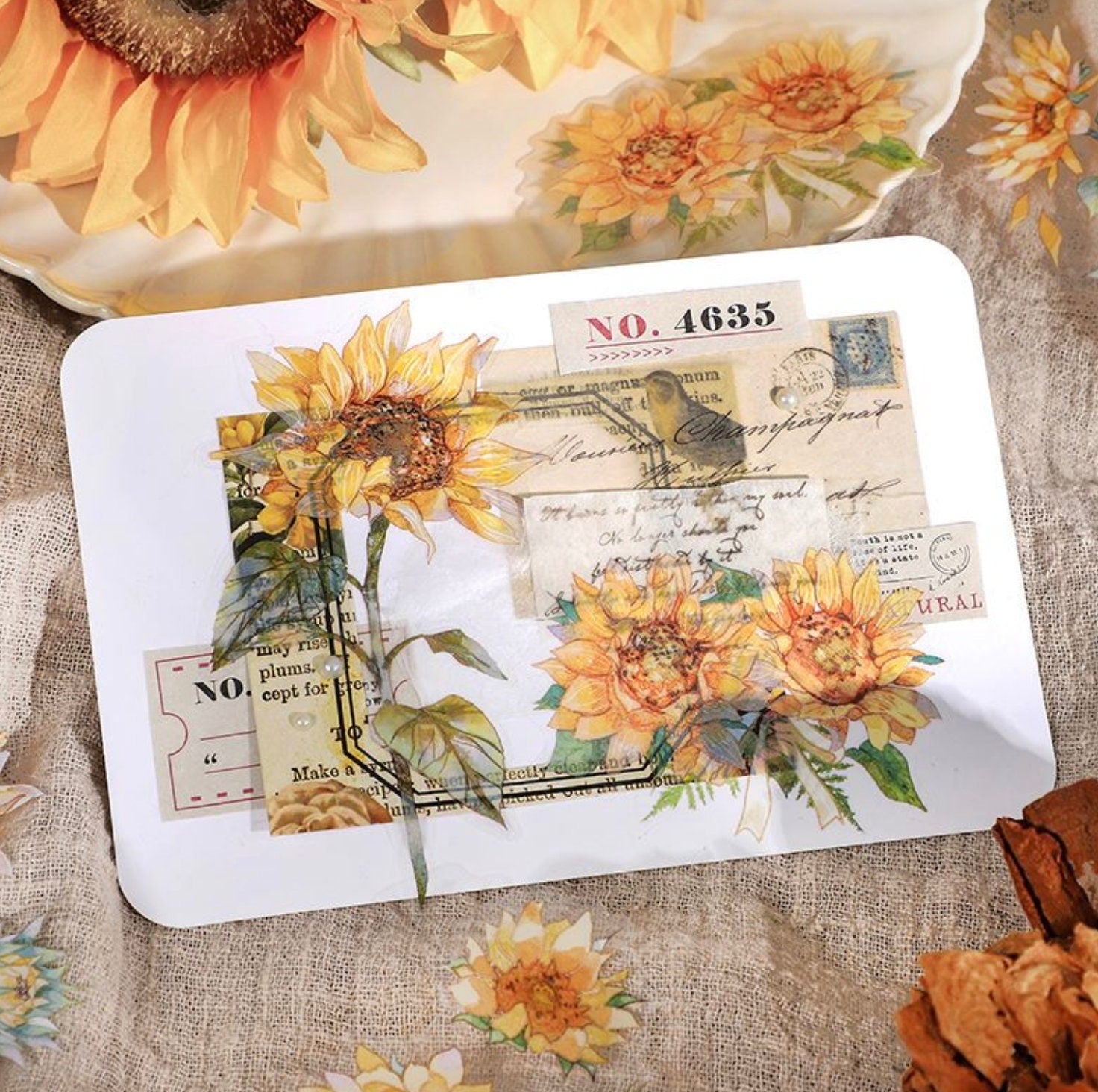 PET Flower Sticker Pack