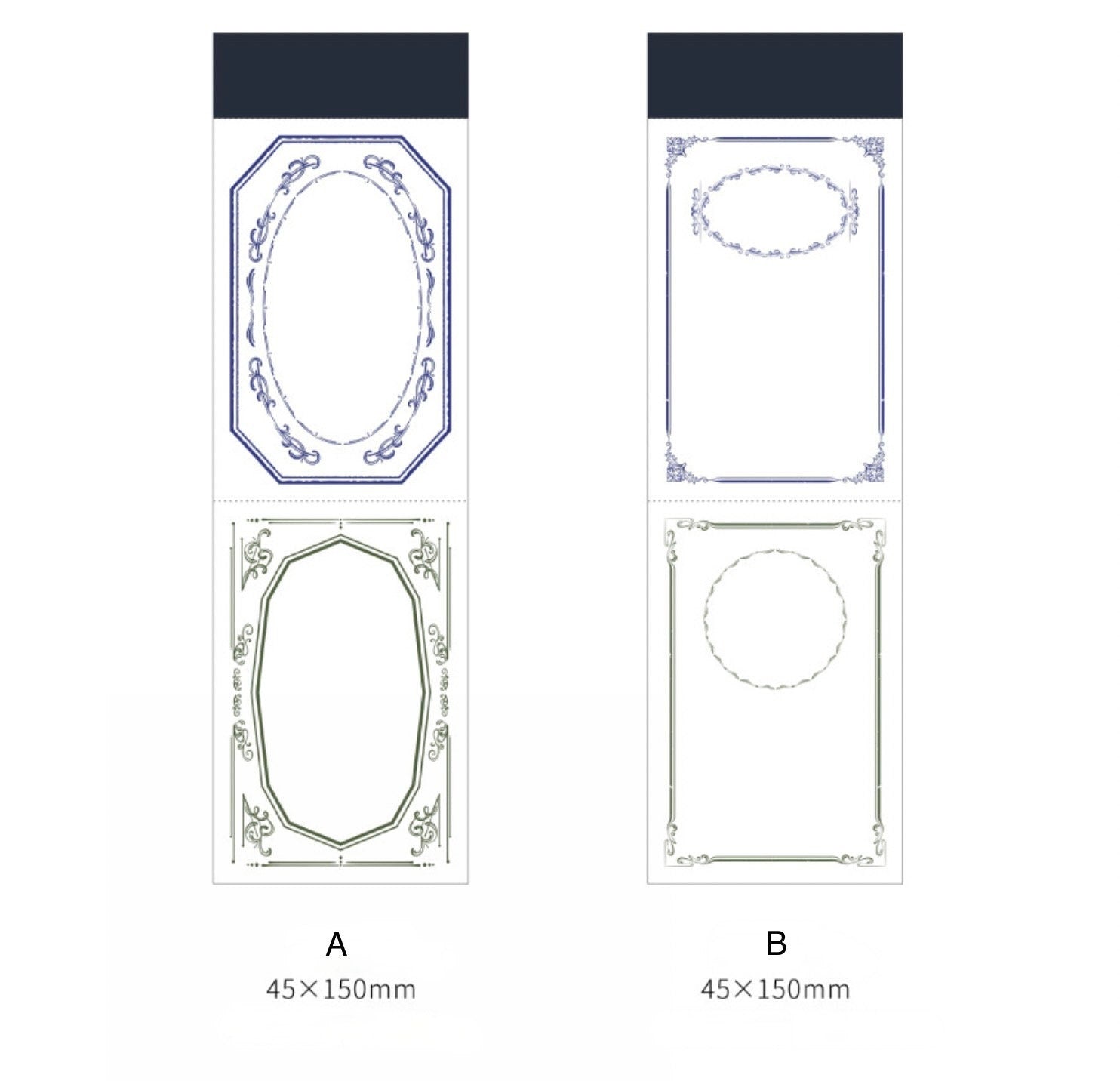 Retro Style Frame Non-Sticky Notepad