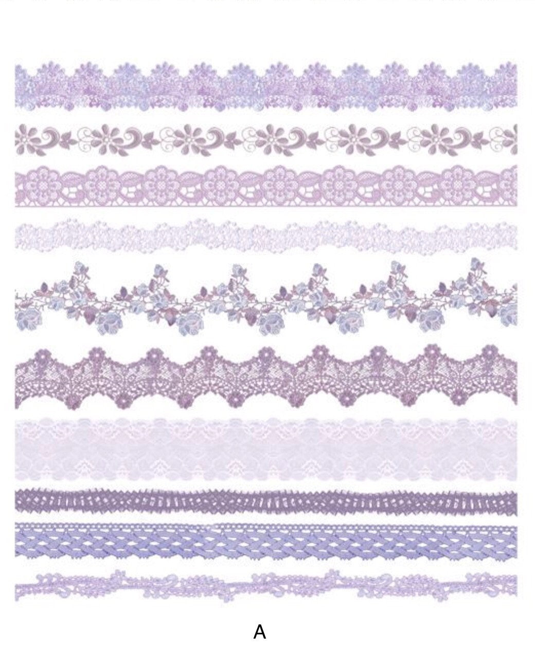 Lace Border Sticker Pack