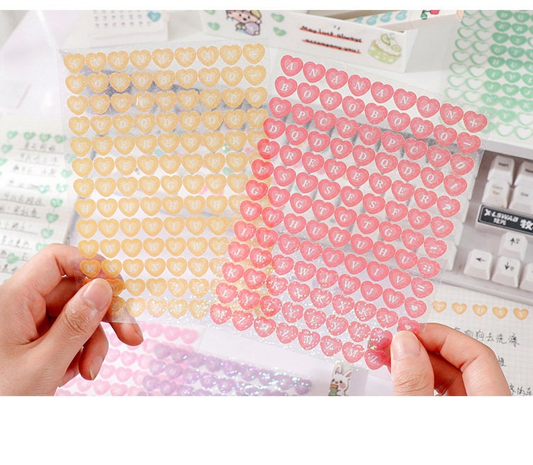 Heart Letter Sticker