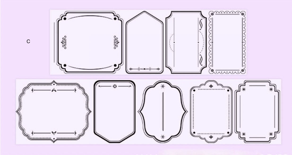 Photo frame deco tape, label frame tape, film strip PET tape