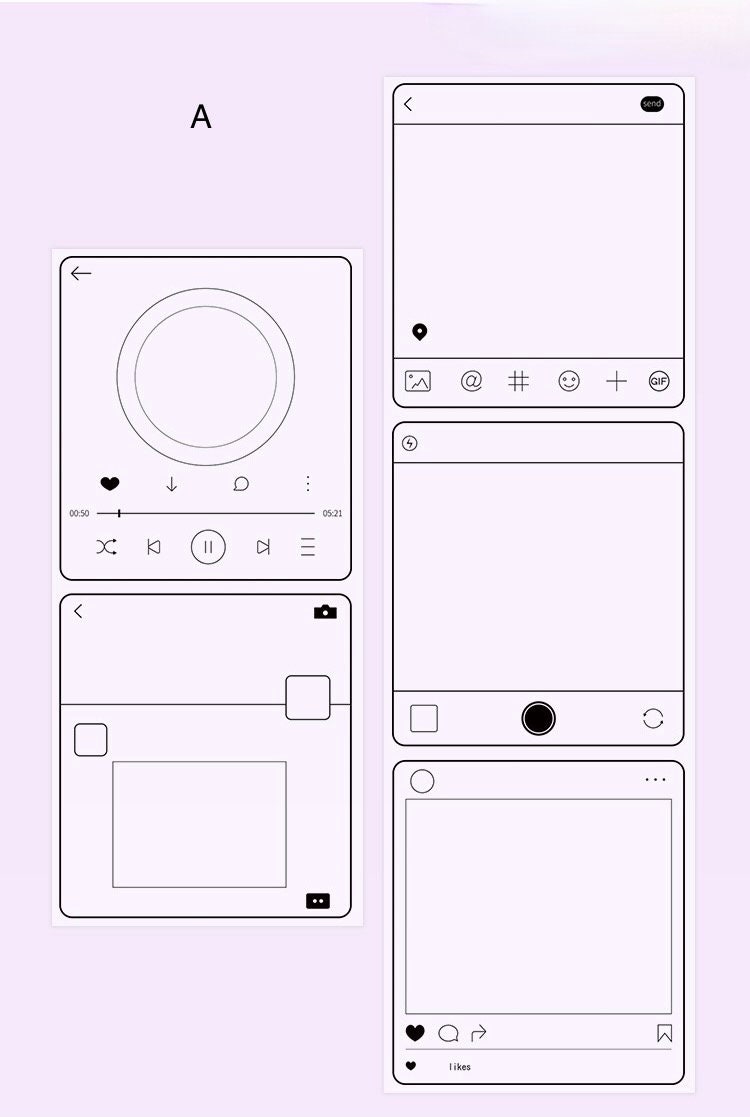 Photo frame deco tape, label frame tape, film strip PET tape