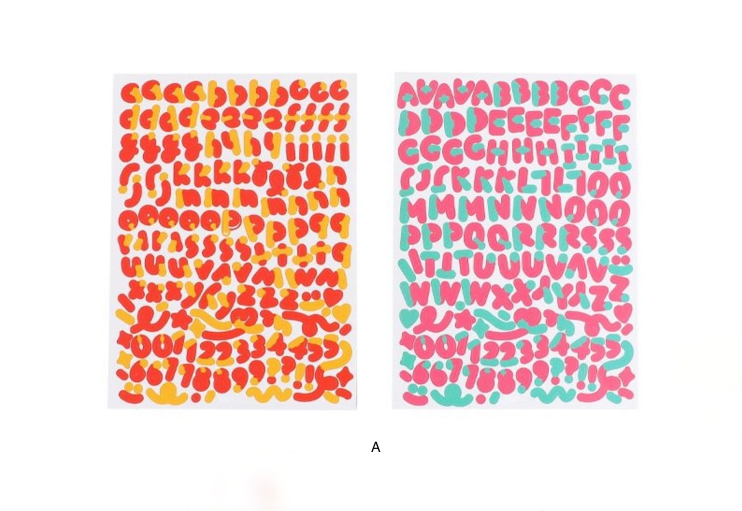 3D Alphabet Letter Sticker